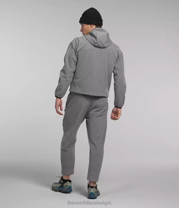 kleding 280T834 tnf middengrijs gemêleerd Tekware grid-hoodie Heren The North Face