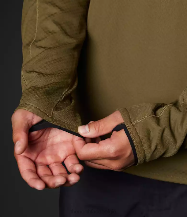 kleding 280T123 militaire olijf Summit-serie futurefleece-crew Heren The North Face