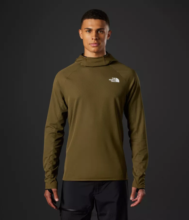 kleding 280T348 militaire olijf Summit-serie futurefleece lt pullover-hoodie Heren The North Face