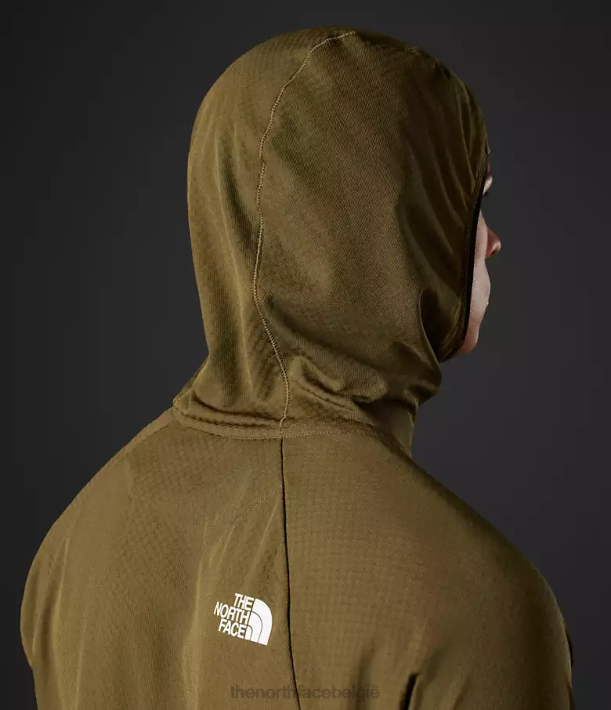 kleding 280T348 militaire olijf Summit-serie futurefleece lt pullover-hoodie Heren The North Face