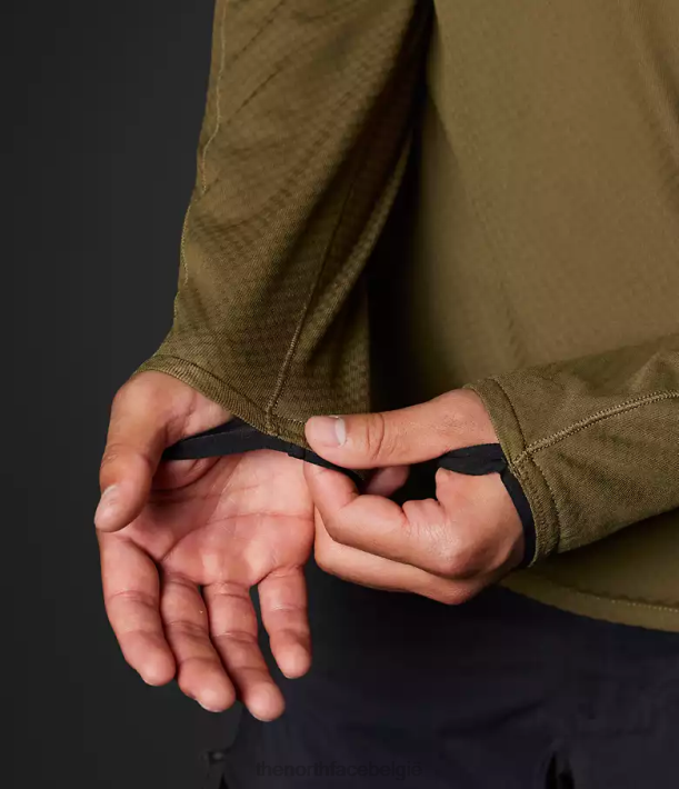 kleding 280T348 militaire olijf Summit-serie futurefleece lt pullover-hoodie Heren The North Face