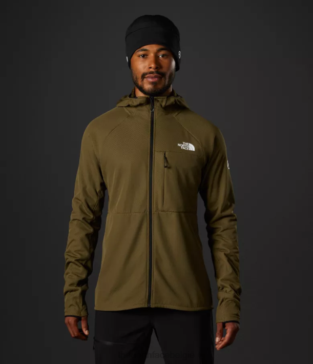kleding 280T404 militaire olijf Summit-serie futurefleece hoodie met volledige ritssluiting Heren The North Face