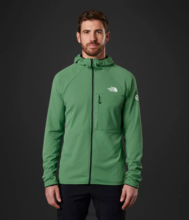 kleding 280T407 diep grasgroen Summit-serie futurefleece hoodie met volledige ritssluiting Heren The North Face