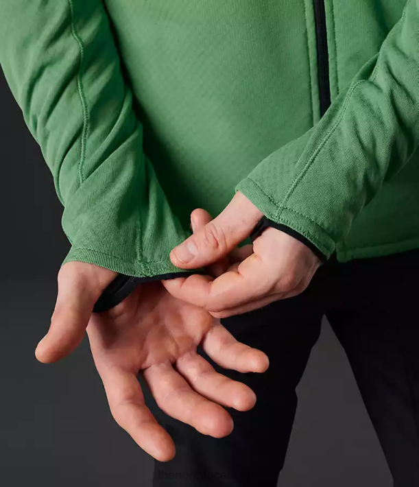 kleding 280T407 diep grasgroen Summit-serie futurefleece hoodie met volledige ritssluiting Heren The North Face