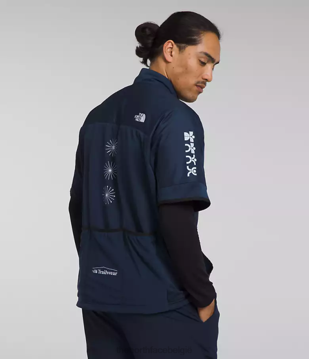 kleding 280T606 top marine/tnf zwart Trailwear winterwarm overshirt Heren The North Face
