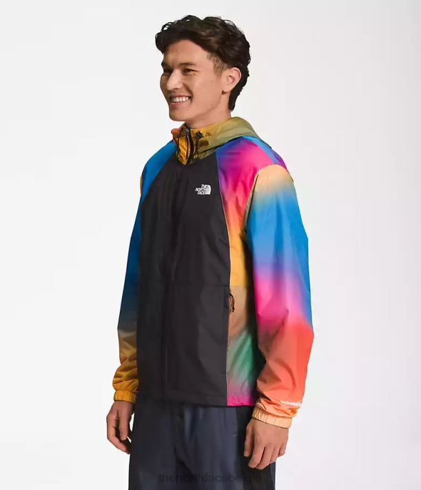 kleding 280T103 super sonische blauwe gradiëntprint hydrenaline jas 2000 Heren The North Face