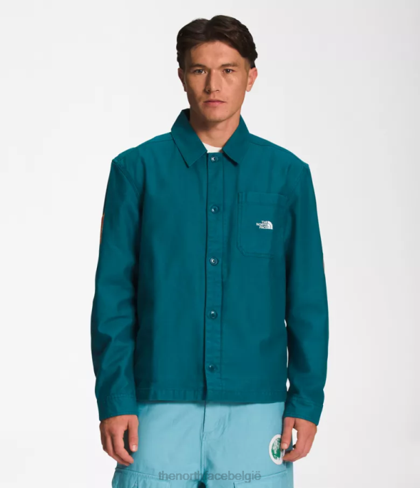 kleding 280T11 blauw koraal vallei hutje Heren The North Face