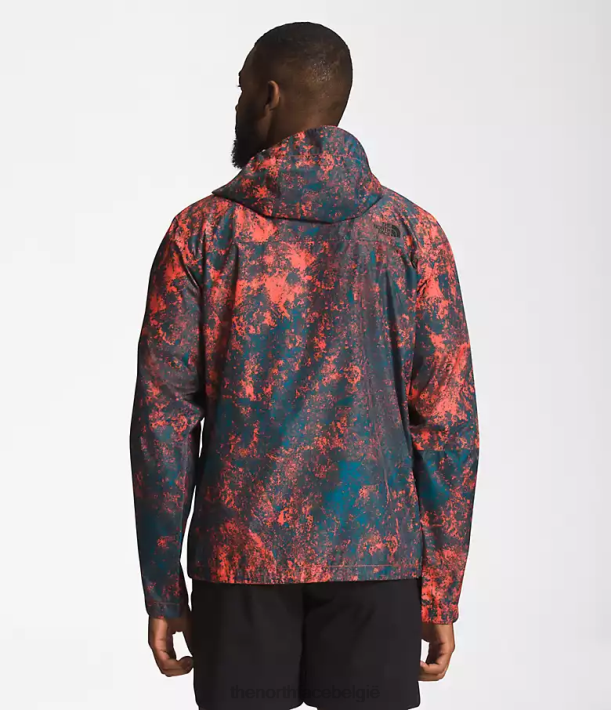 kleding 280T1252 retro oranje hyperrockprint alta vista jas Heren The North Face