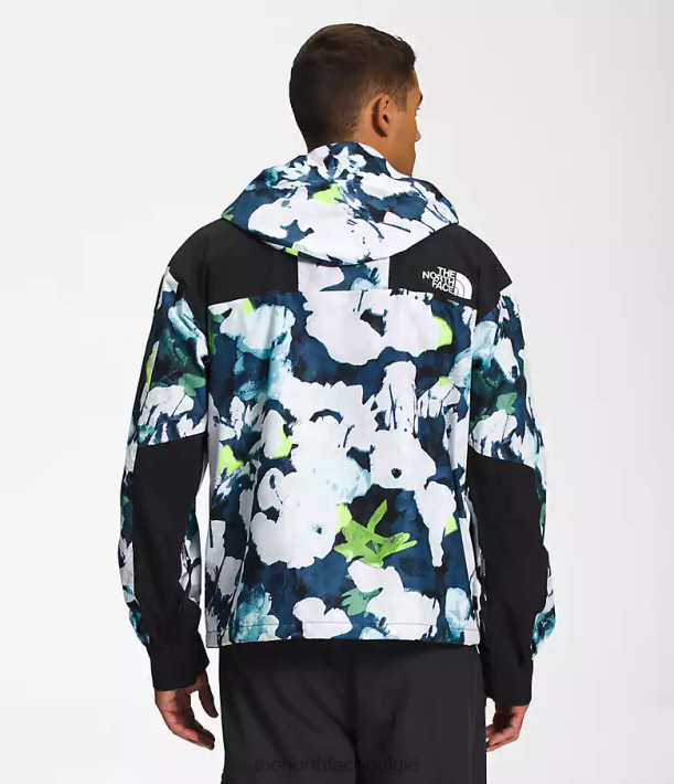 kleding 280T1293 smt marineblauwe abstracte bloemenprint 86 retro bergjas Heren The North Face