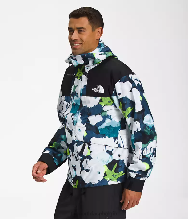 kleding 280T1293 smt marineblauwe abstracte bloemenprint 86 retro bergjas Heren The North Face