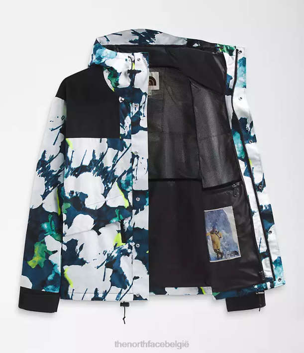 kleding 280T1293 smt marineblauwe abstracte bloemenprint 86 retro bergjas Heren The North Face