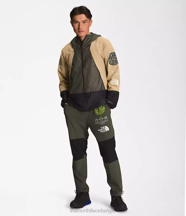 kleding 280T347 kaki steen/tnf zwart/nieuw tuape groen trailwear windfluitjack Heren The North Face