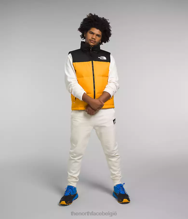 kleding 280T293 top goud/tnf zwart Retro nuptse-vest uit 1996 Heren The North Face