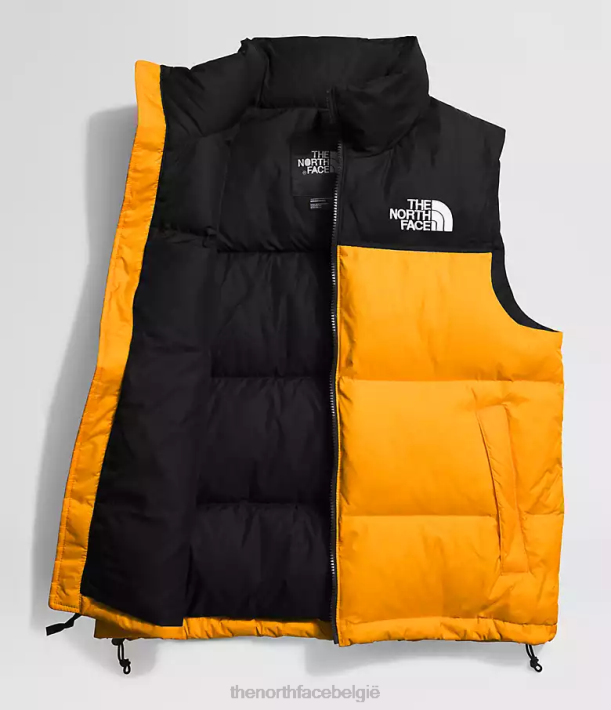 kleding 280T293 top goud/tnf zwart Retro nuptse-vest uit 1996 Heren The North Face