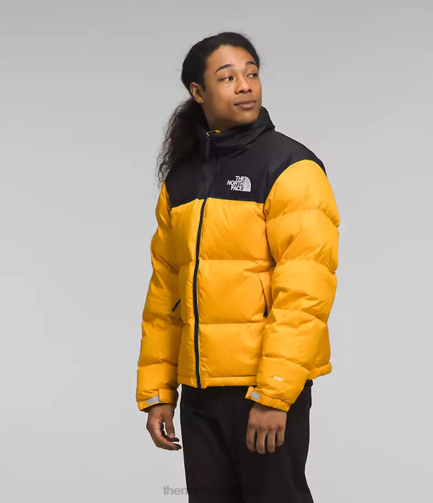 kleding 280T472 top goud/tnf zwart Retro nuptse jasje uit 1996 Heren The North Face
