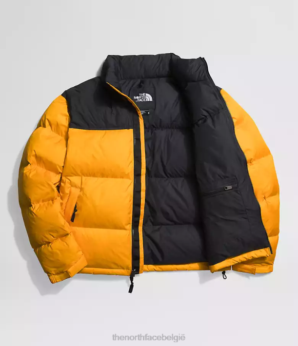 kleding 280T472 top goud/tnf zwart Retro nuptse jasje uit 1996 Heren The North Face