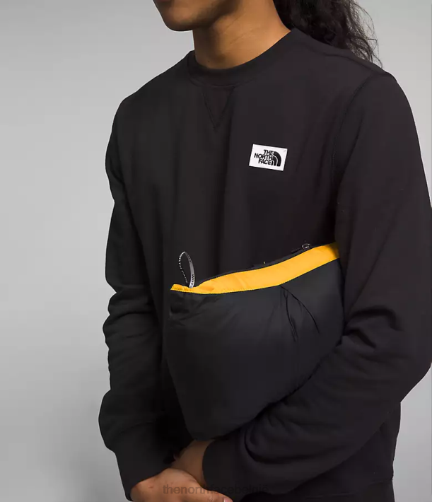 kleding 280T472 top goud/tnf zwart Retro nuptse jasje uit 1996 Heren The North Face