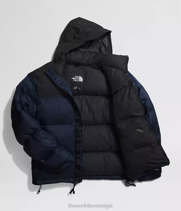 kleding 280T473 top marine/tnf zwart Retro nuptse jasje uit 1996 Heren The North Face