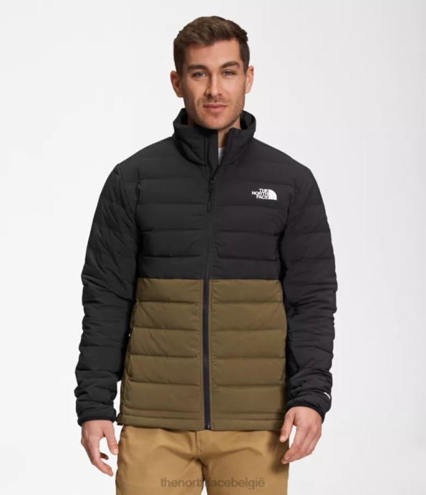 kleding 280T648 tnf zwart/militair olijfgroen Belleview stretch donsjack Heren The North Face