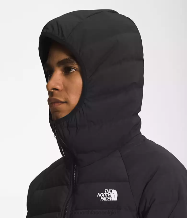 kleding 280T920 tnf zwart/militair olijfgroen Belleview stretch-down hoodie Heren The North Face