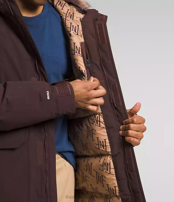 kleding 280T3 koolbruin/amandelboter monogram print Mcmurdo-parka Heren The North Face