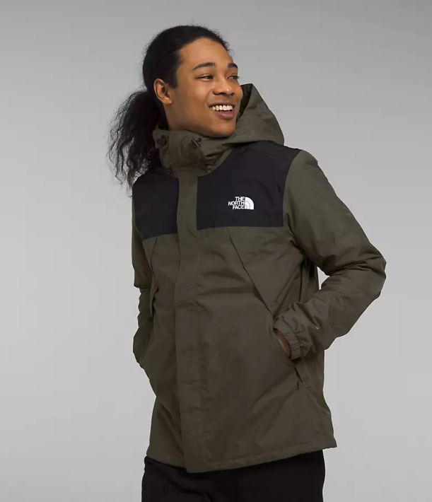 kleding 280T1002 nieuw taupegroen/tnf zwart antora triklimaat Heren The North Face