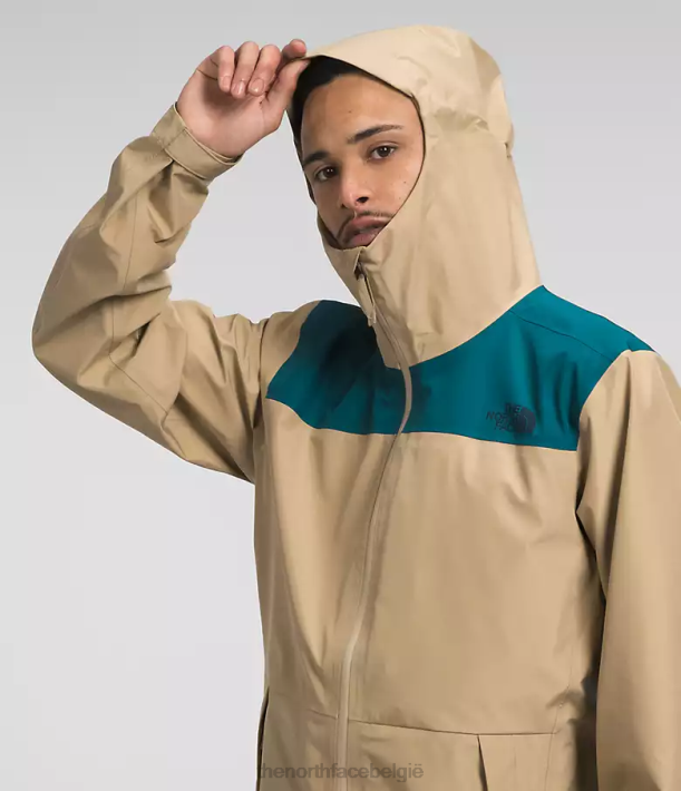 kleding 280T1117 blauw koraal/kaki steen dryzzle futurelight-jack Heren The North Face