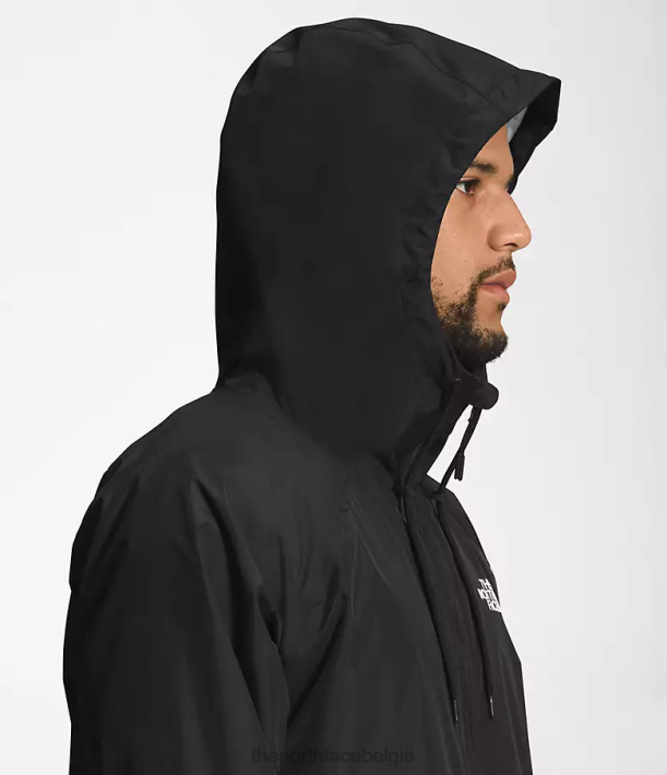 kleding 280T1198 tnf zwart/led geel Antora regenhoodie Heren The North Face
