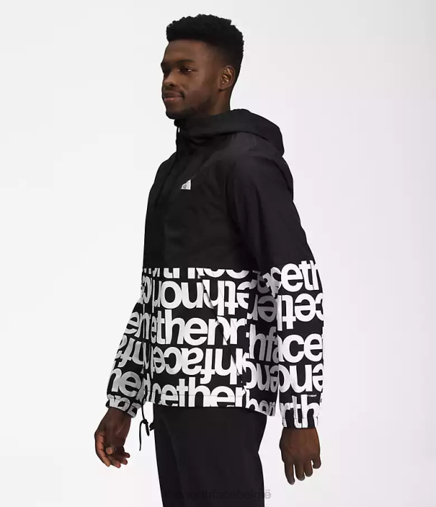 kleding 280T1199 tnf zwart/tnf zwarte afdruk Antora regenhoodie Heren The North Face