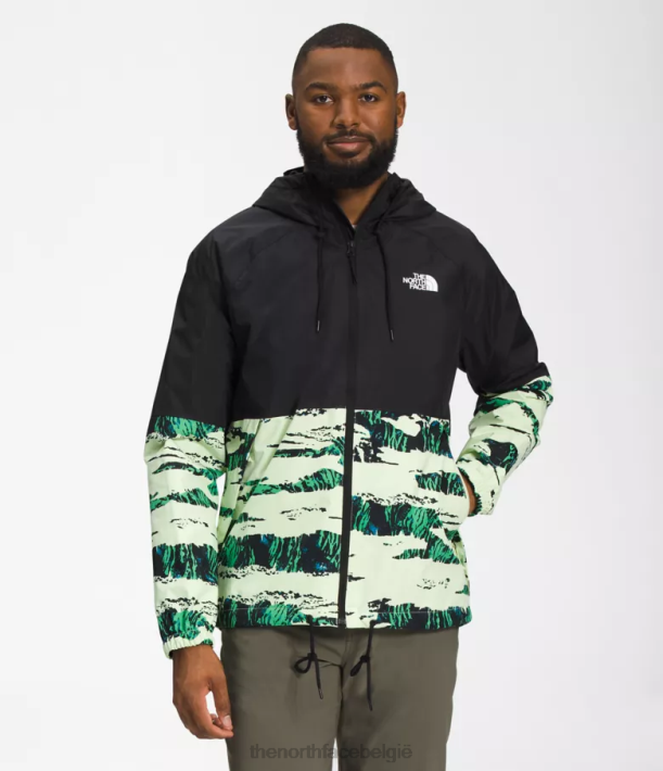 kleding 280T1201 tnf zwart/utility bruine camouflageprint Antora regenhoodie Heren The North Face