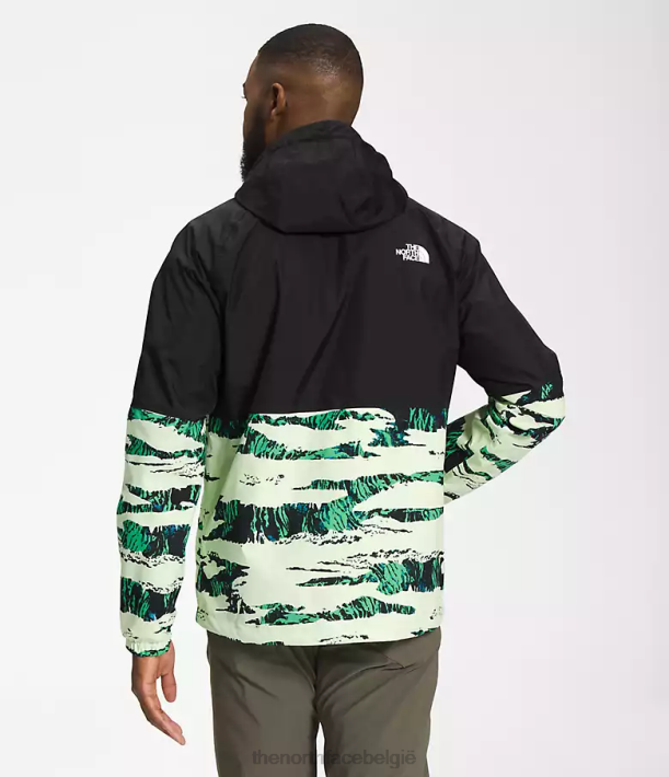 kleding 280T1201 tnf zwart/utility bruine camouflageprint Antora regenhoodie Heren The North Face