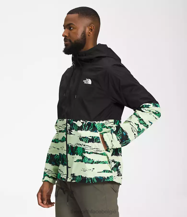 kleding 280T1201 tnf zwart/utility bruine camouflageprint Antora regenhoodie Heren The North Face