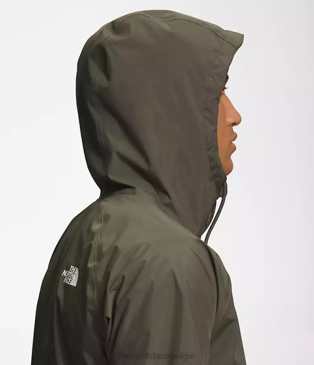 kleding 280T1202 nieuw taupegroen/diep grasgroen Antora regenhoodie Heren The North Face