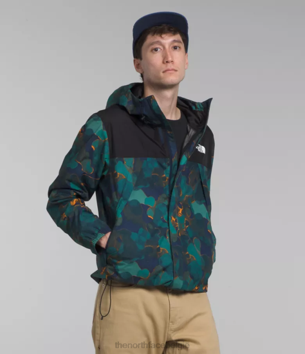 kleding 280T281 top marineblauwe camouflagetextuurprint/tnf zwart antora jas Heren The North Face