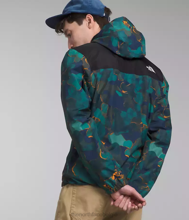 kleding 280T281 top marineblauwe camouflagetextuurprint/tnf zwart antora jas Heren The North Face