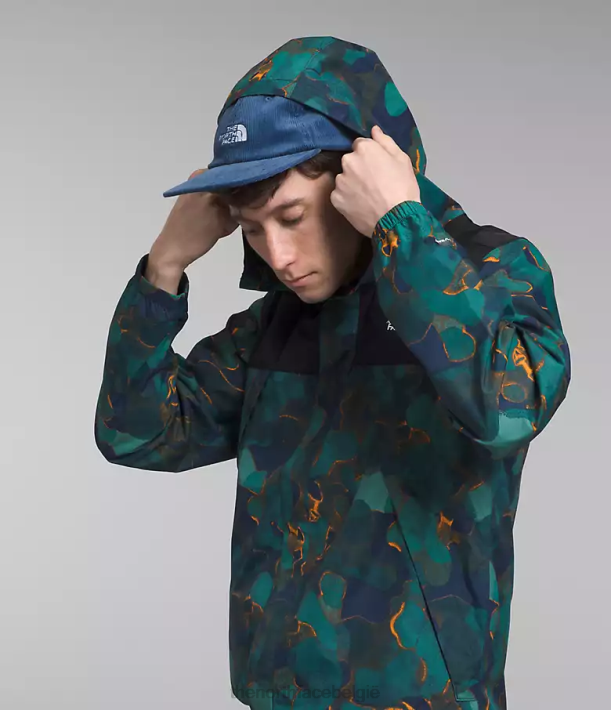 kleding 280T281 top marineblauwe camouflagetextuurprint/tnf zwart antora jas Heren The North Face