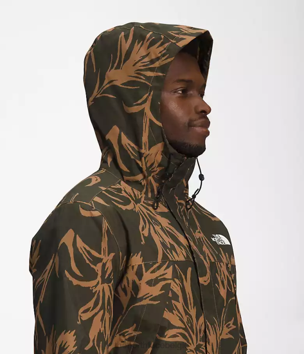 kleding 280T287 utility bruine tropische penseelprint antora jas Heren The North Face