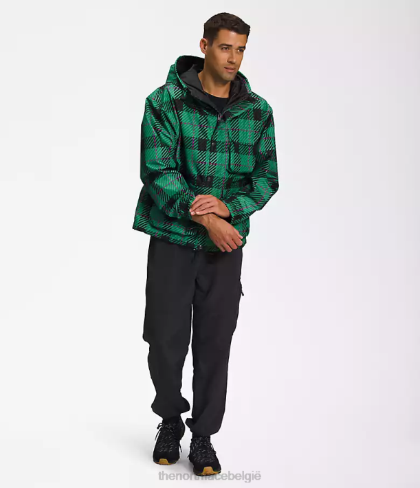 kleding 280T295 diepe grasgroene plaid M66 utility regenjas Heren The North Face