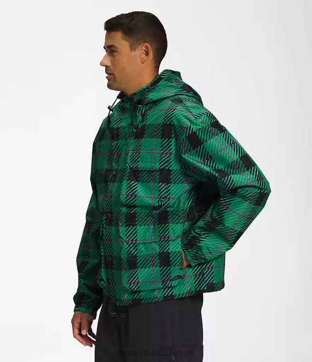 kleding 280T295 diepe grasgroene plaid M66 utility regenjas Heren The North Face