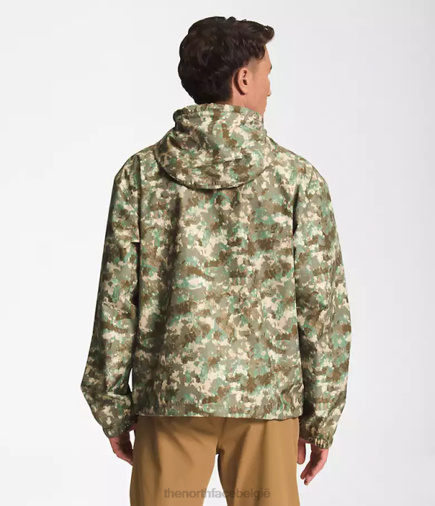 kleding 280T296 camouflageprint met militaire olijfkleurige stippen M66 utility regenjas Heren The North Face