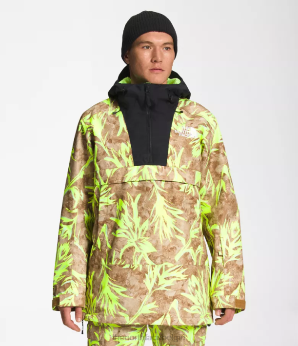 kleding 280T1121 utility bruine penseelprint/tnf zwart Silvani anorak Heren The North Face