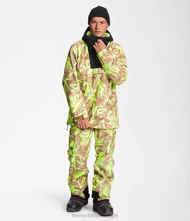 kleding 280T1121 utility bruine penseelprint/tnf zwart Silvani anorak Heren The North Face