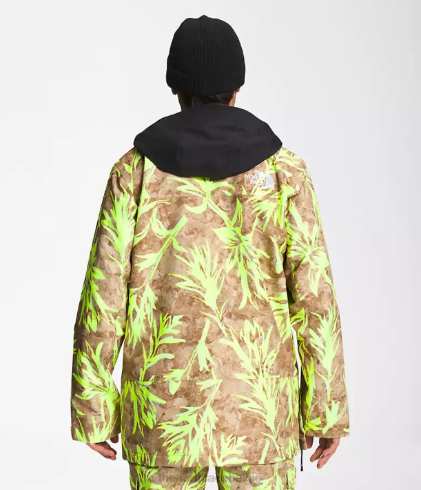 kleding 280T1121 utility bruine penseelprint/tnf zwart Silvani anorak Heren The North Face