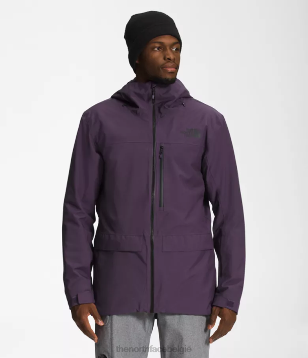 kleding 280T115 donker auberginepaars ziekelijn jasje Heren The North Face