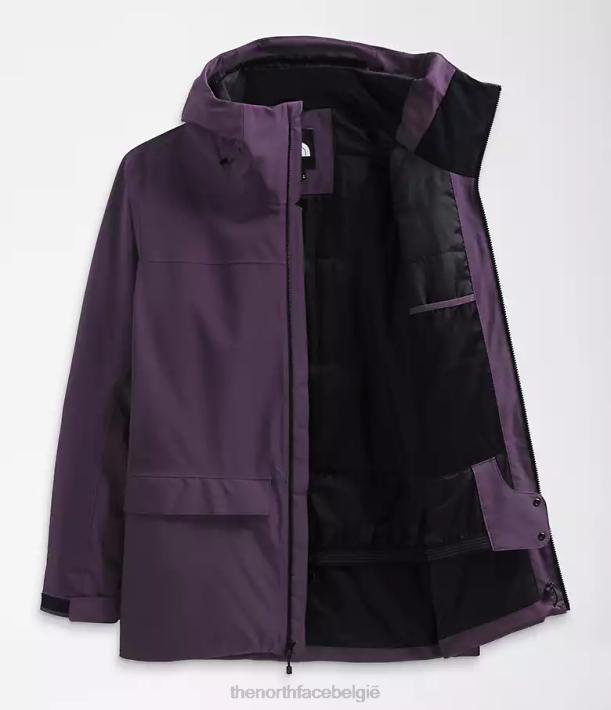 kleding 280T115 donker auberginepaars ziekelijn jasje Heren The North Face
