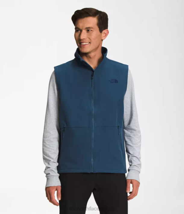 kleding 280T645 schaduwblauwe donkere heide Camden softshell-vest Heren The North Face