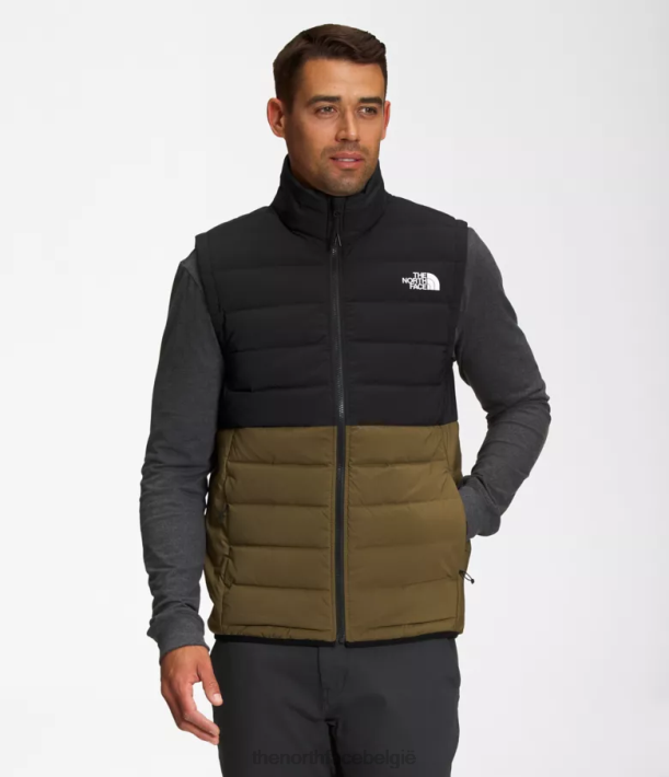 kleding 280T1032 tnf zwart/militair olijfgroen Belleview stretchvest Heren The North Face