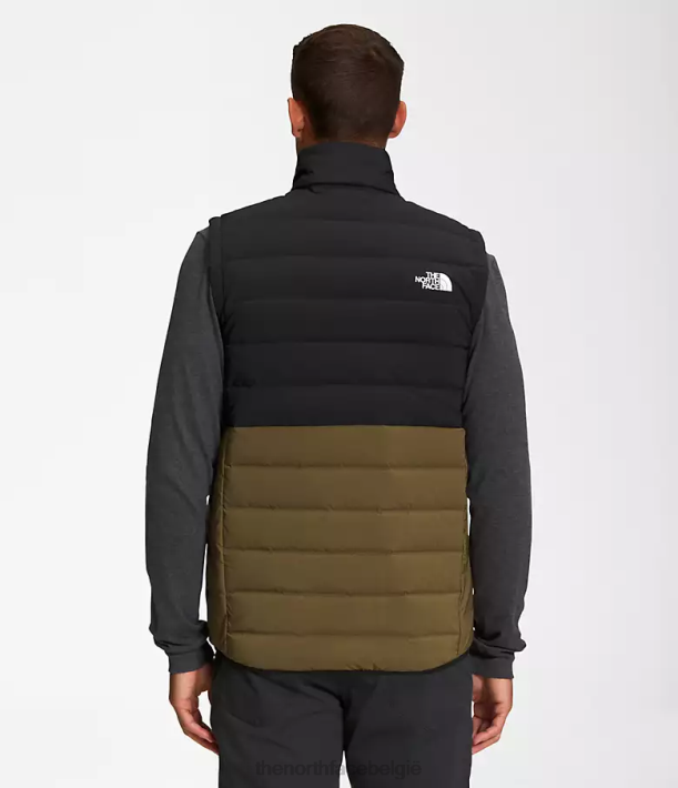 kleding 280T1032 tnf zwart/militair olijfgroen Belleview stretchvest Heren The North Face