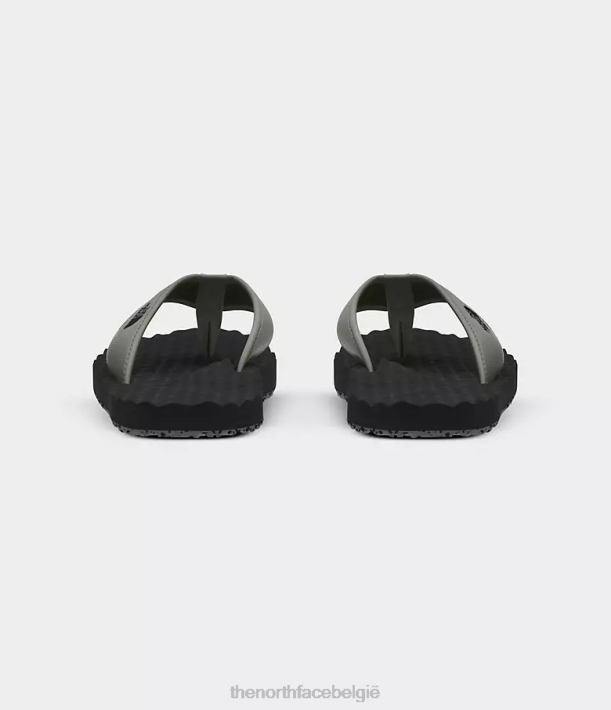 schoenen 280T497 agavegroen/tnf zwart basiskamp-slippers ii Heren The North Face