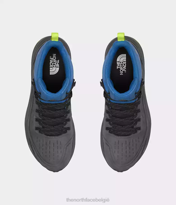 schoenen 280T611 vanadisgrijs/super sonic blauw vectiv exploris 2 mid futurelight leren laarzen Heren The North Face